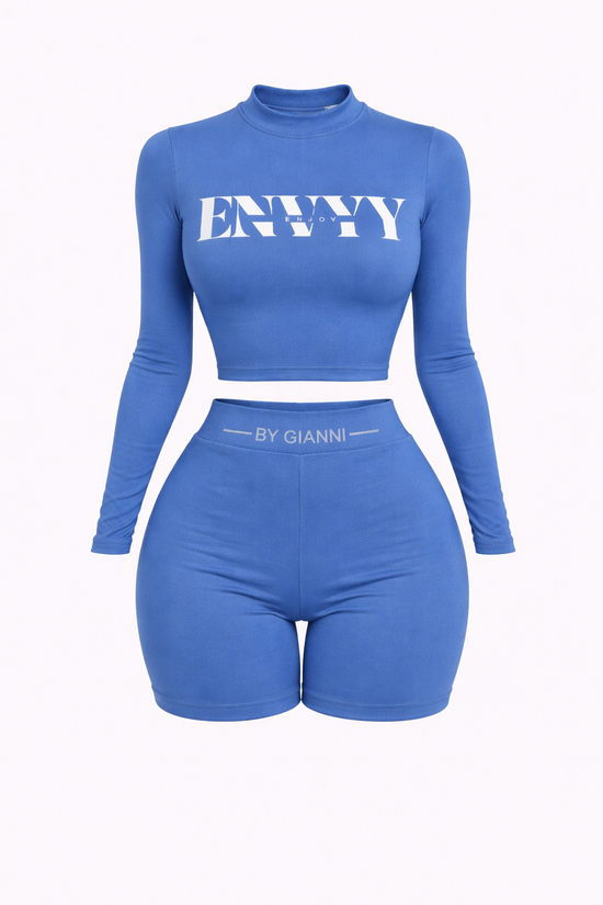 Light Royal Blue & White Persian Nylon Transitional Outfit