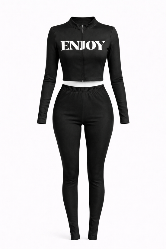 Black & White Persian Nylon Track Suit