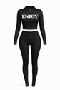 Black & White Persian Nylon Track Suit